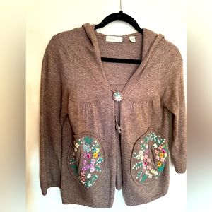 Anthropologie Sleeping on Snow Sweater Cardigan Small